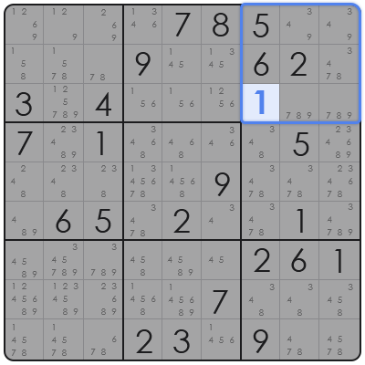 sudoku naked pairs technique